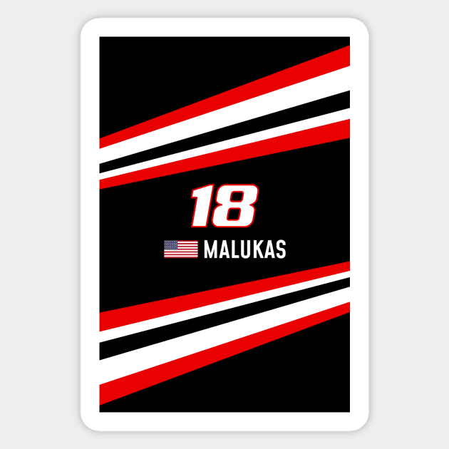 IndyCar 2023 - #18 Malukas Sticker by sednoid